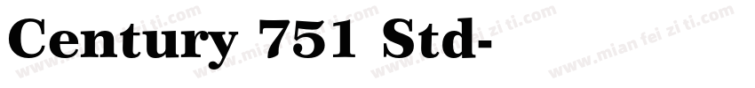 Century 751 Std字体转换